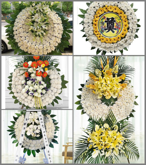 四川成都彭州市隆丰镇高皇村花圈速递